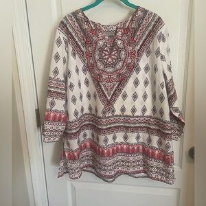 Rose &Thyme Boho Revival Pullover Women's Top